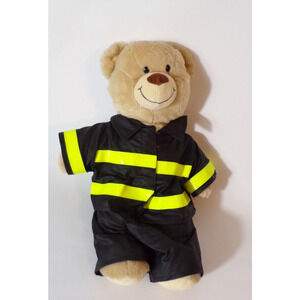Build A Bear Workshop Teddy Bear with Fireman Uniform 17”